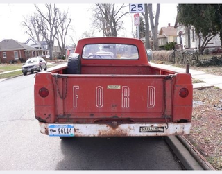 Illustration for article titled 1963 Ford Pickup Down On The Denver Street